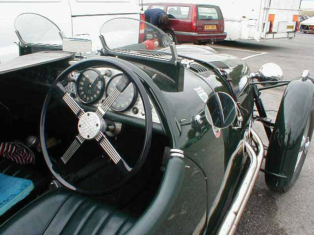 Frazer Nash sportscar interior photograph