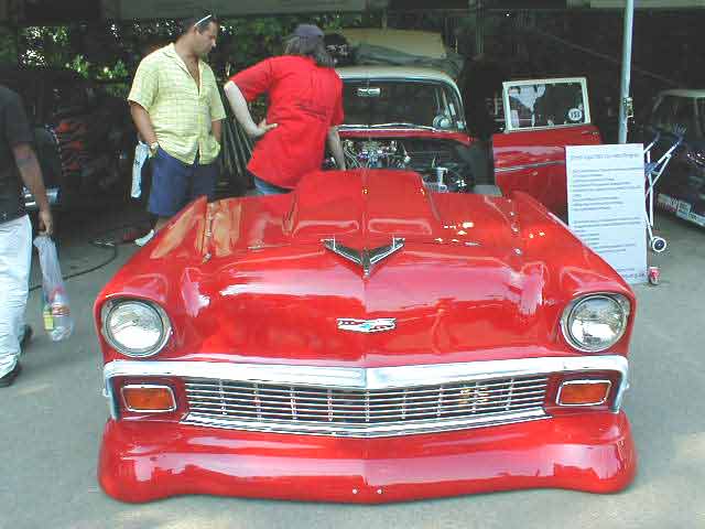 Chevy Belair dragster photograph