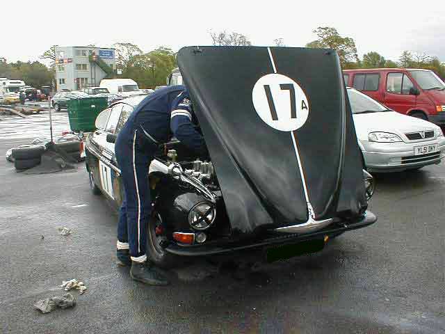 Jaguar 420 racing car photograph