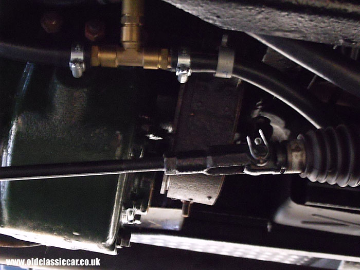 New vacuum hose in position