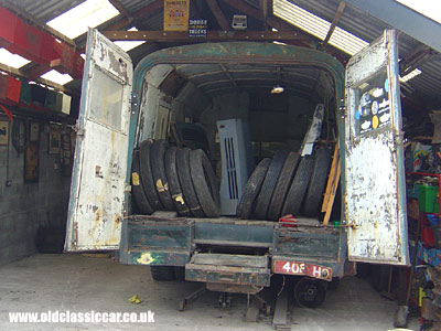Waiting to be dragged out of the garage