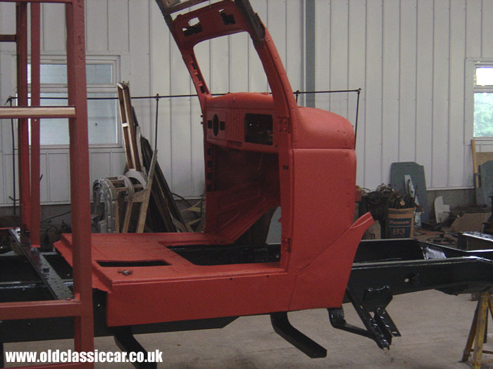 Dashboard and cab painted
