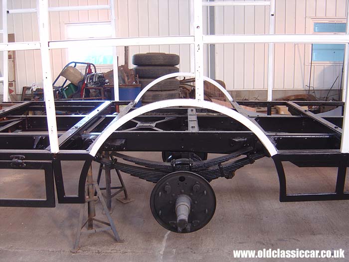 Rear coach framework