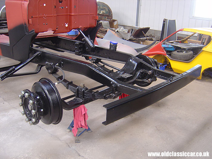 Front hubs on the Dodge lorry