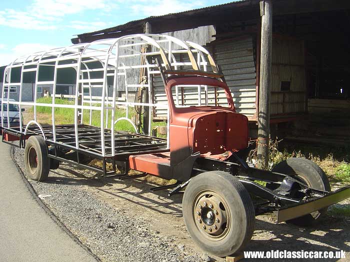 Dodge lorry outside