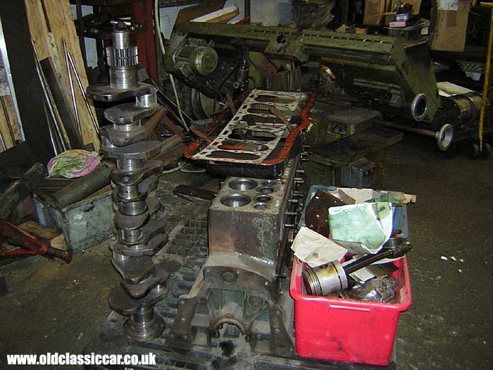 Re-conditioning this vintage engine.