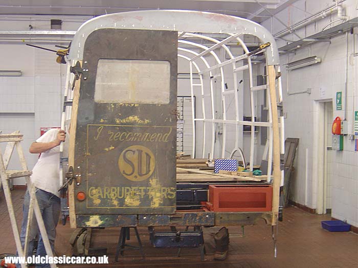 Nearside door is test fitted