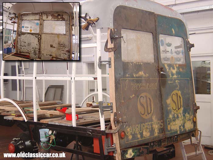 Both back doors clamped and in position