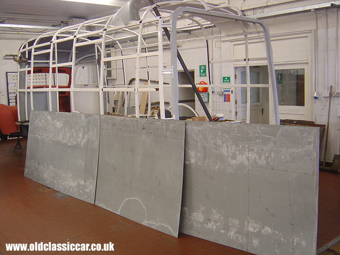 New sheet steel, ready for cutting