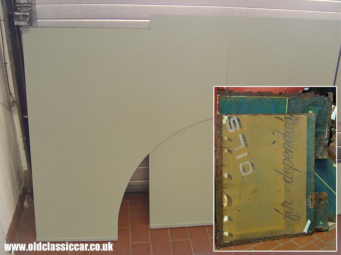 Old and new panels for the truck