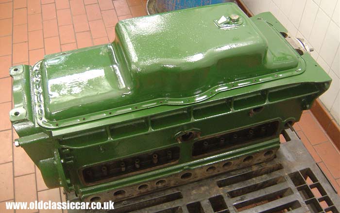 Re-painted engine