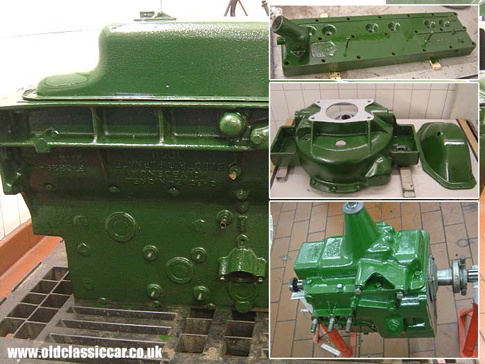 Re-painted engine