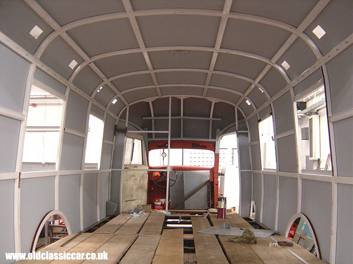 Interior view of this one-time RAF crewbus