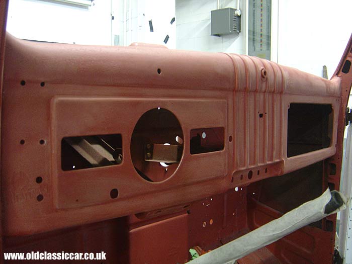 The lorry's dashboard