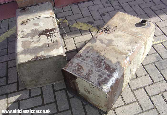 Fuel tanks ready for re-furbishment