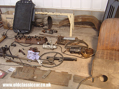 Parts removed from the truck