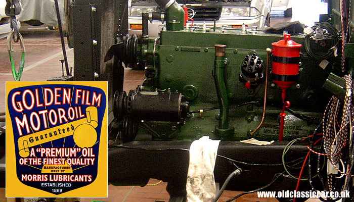 Fresh oil in the engine