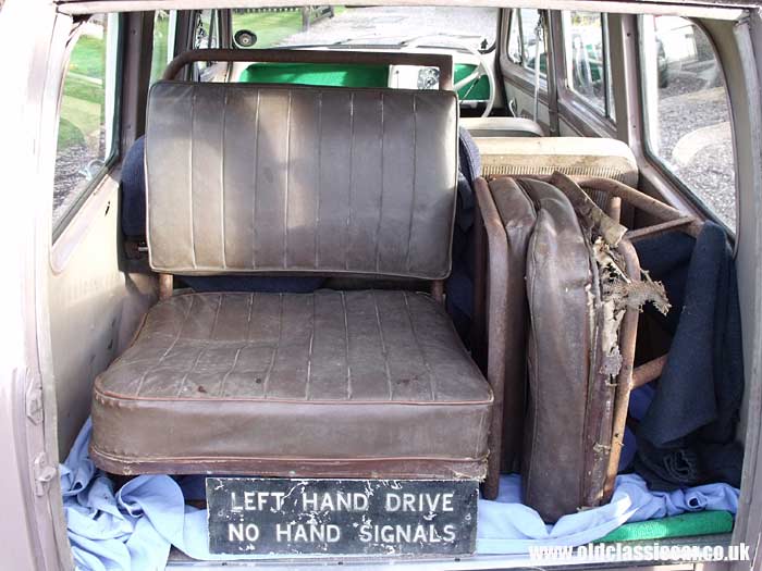 Seats to go in the classic lorry