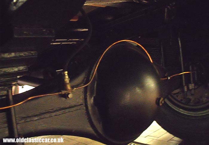 The Dodge lorry's back axle