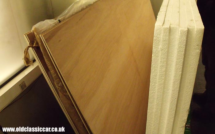 New plywood ready for fitting