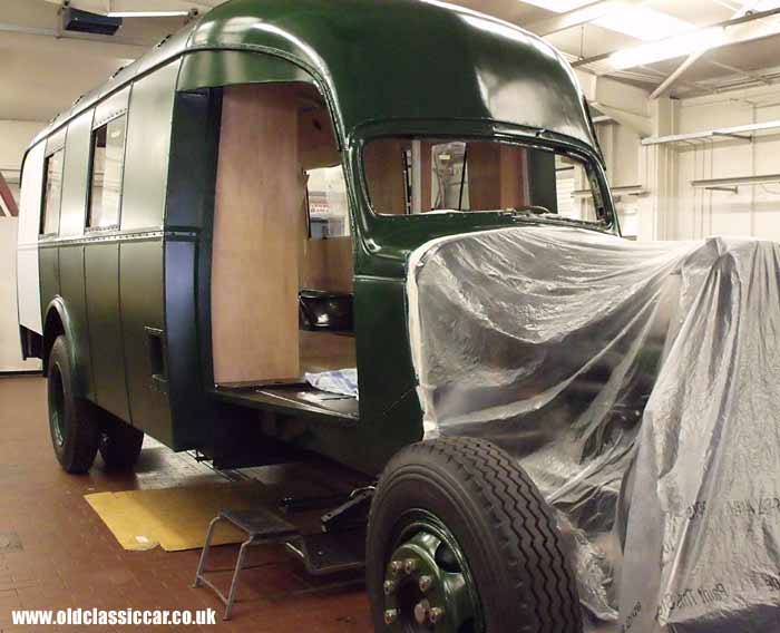 The Dodge truck in green