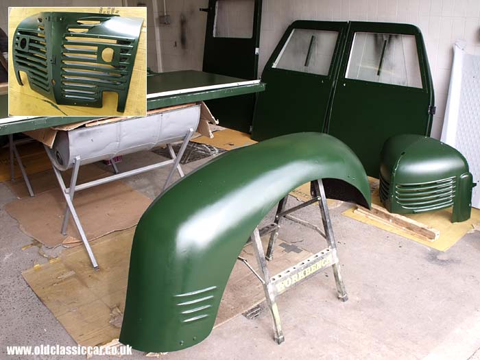 Front end panelwork painted