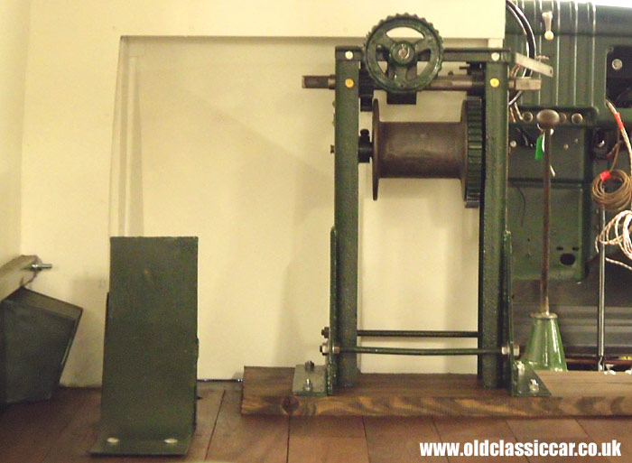 The original winch is re-installed