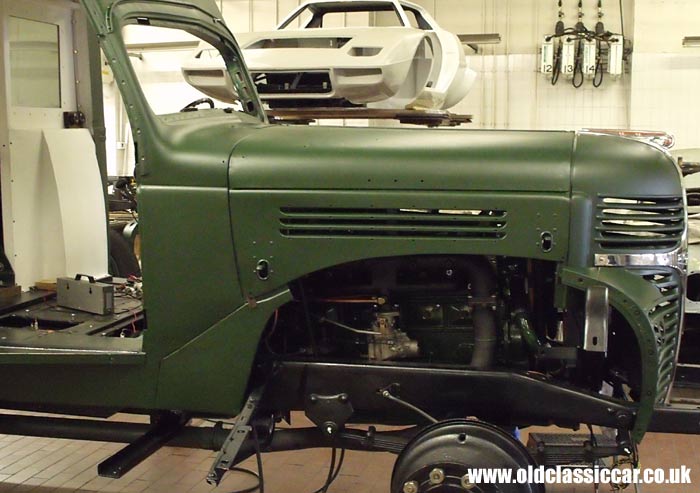 Fitting the Dodge's bonnet