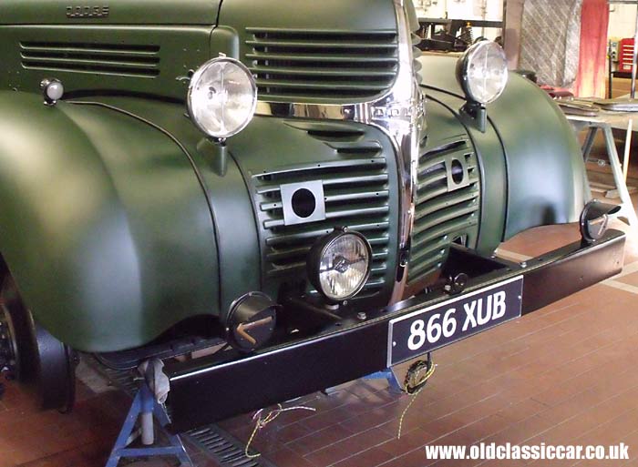 Bumper and turn signals re-fitted