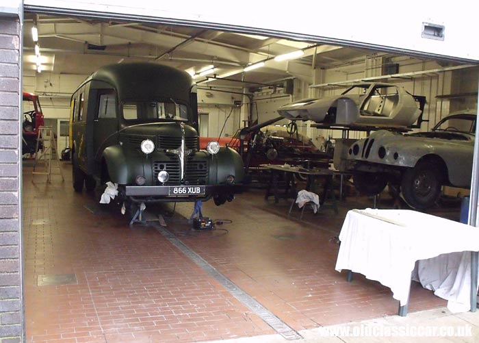 Looking out of the workshop