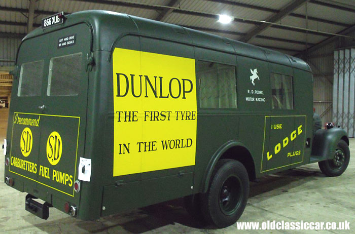 The Dodge stored away on Sunday evening