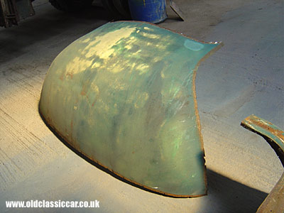 Panel above the Dodge windscreen