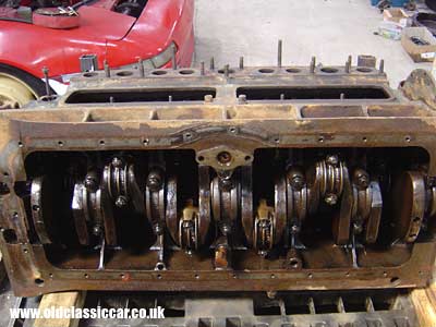 Bottom end with crankshaft