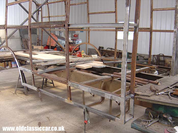 Fabricating new sections for the back body