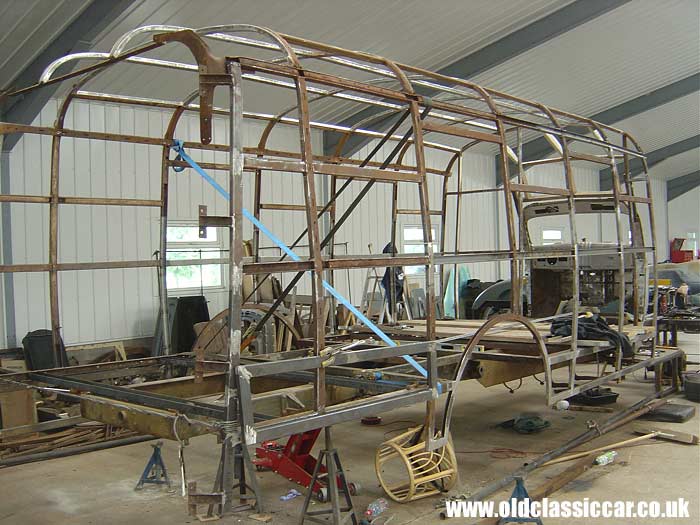 Rear 3/4 view of the crew-coach bodywork