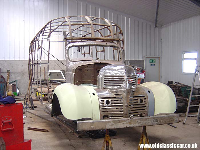 Test fitting of the front end bodywork