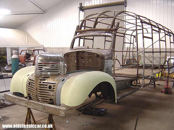 Test fitting of the front end bodywork