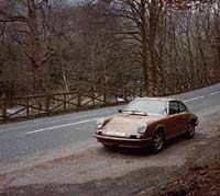 Porsche 911E parked