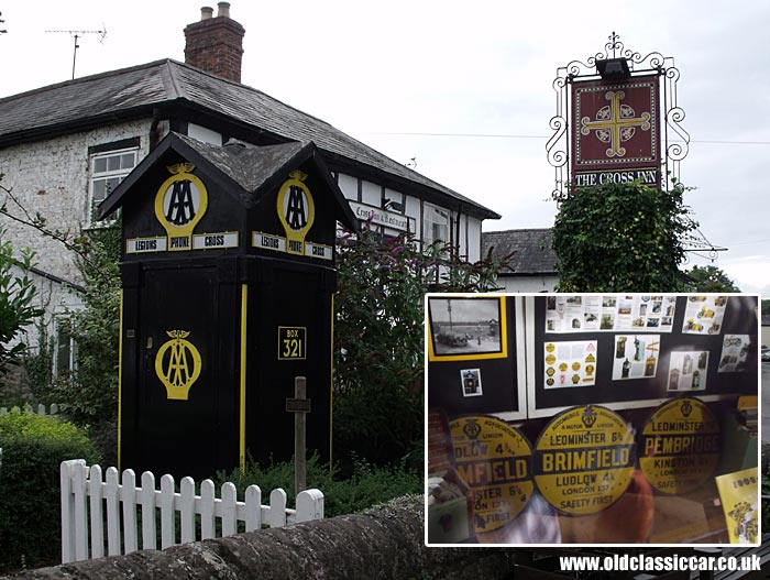 Preserved AA telephone box in Eardisland