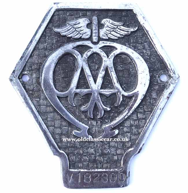 CLASSIC AA CAR BADGE 1945-1967 IN GREAT CONDITION AS PER PHOTO 
