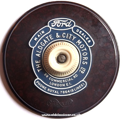 Holder from a Ford garage