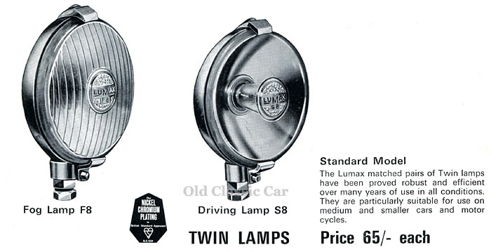 Chrome-plated car lamps