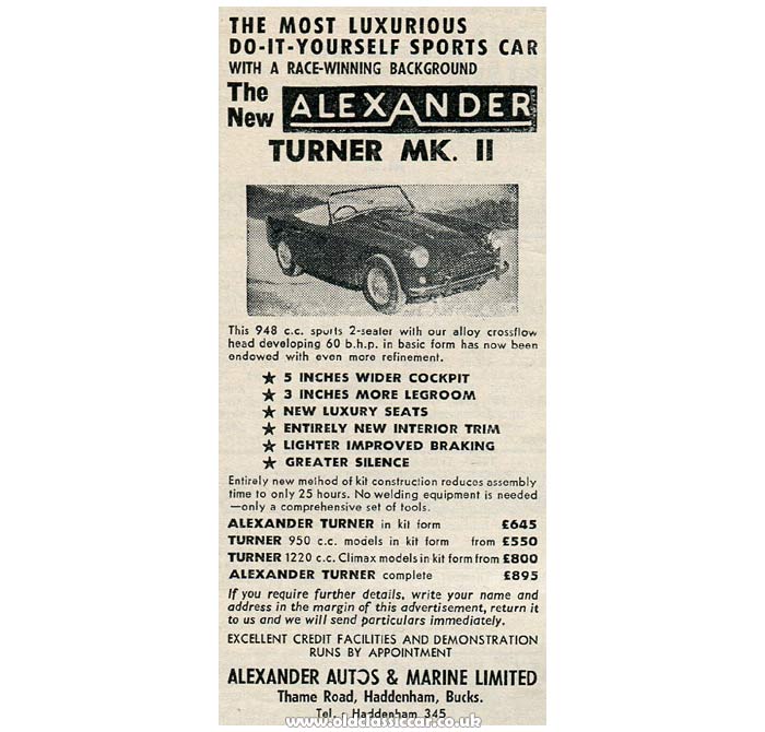 The Alexander Turner Mk2 sportscar