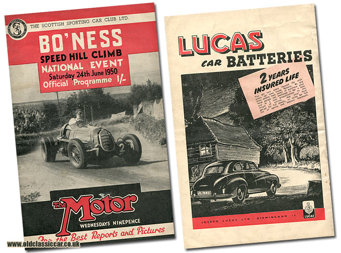 Alfa Romeo at Bo'ness features on the cover