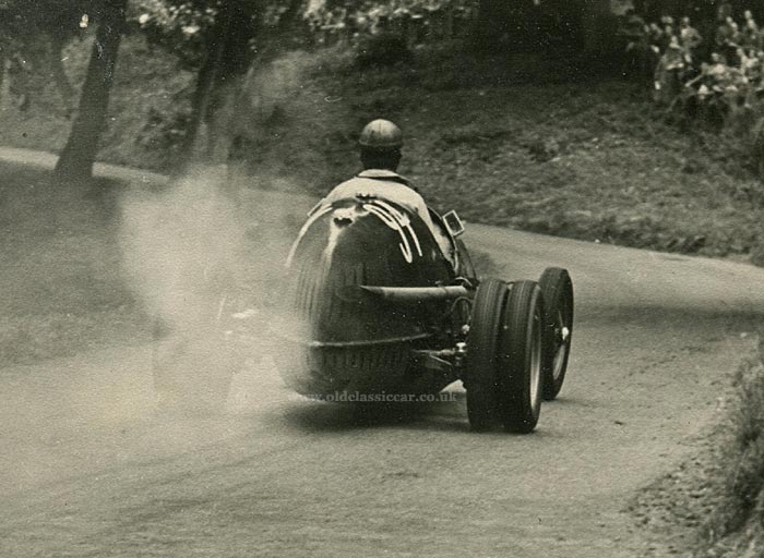 Dennis Poore at the 1951 Prescott hillclimb