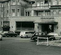 Austin outside Hawthorns Wessex Hotel