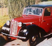 Austin 8 four-door saloon car.