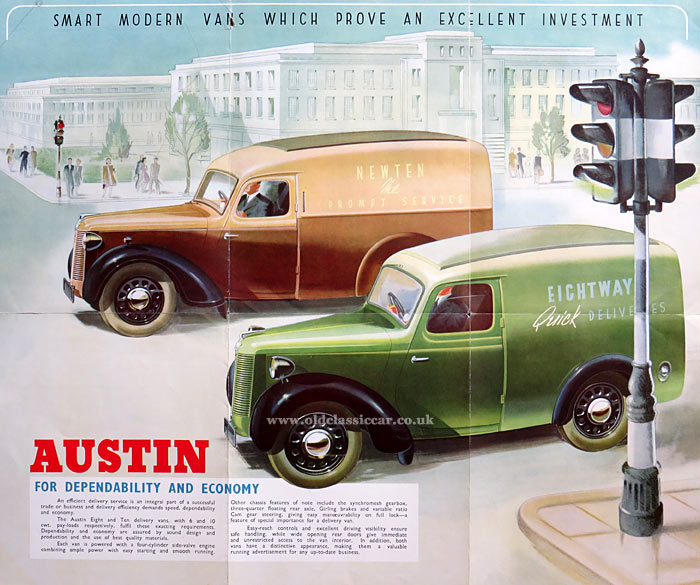 Austin 8 & 10 van sales leaflet