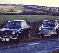 A black Austin A60 Cambridge