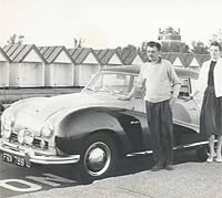 Front view of an Austin A90 Atlantic